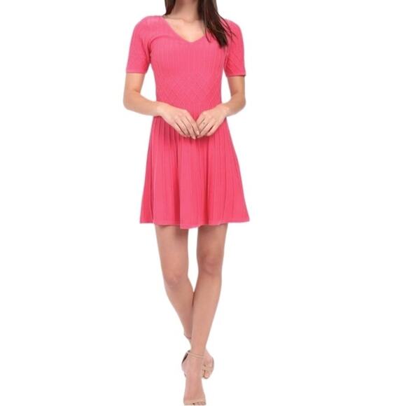 TRINA TURK Maliyah V-Neck Knit Sweater Dress Size XS NWT - Picture 1 of 11